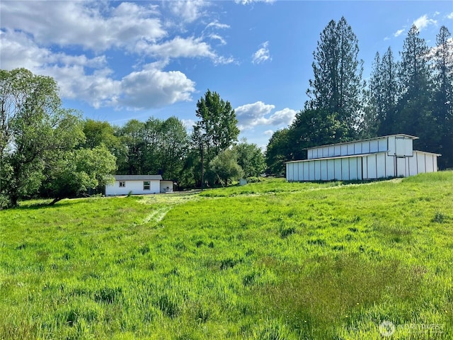 41 E Agate Loop Rd, Shelton, WA 98584 - view of green lawn featuring an outdoor structure and an outbuilding