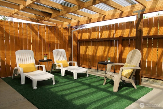 1625 E 61st St, Tacoma, WA 98404 - view of patio featuring a pergola