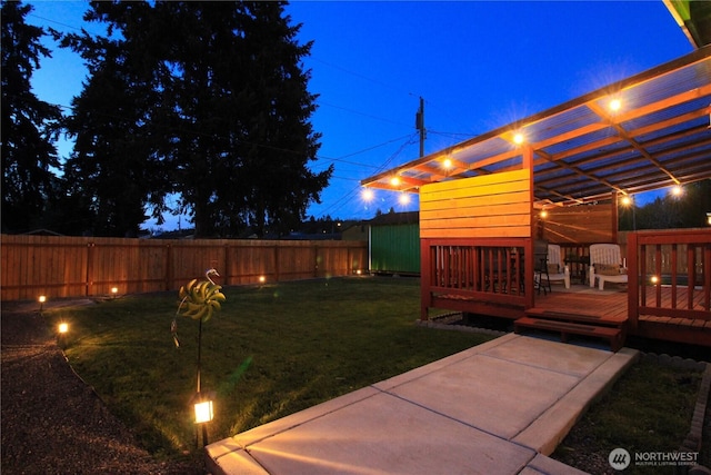 1625 E 61st St, Tacoma, WA 98404 - view of yard featuring a deck