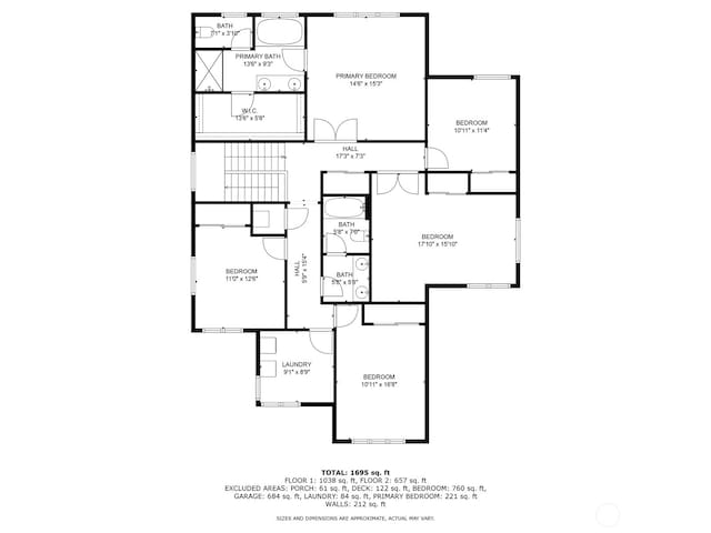 627 68th Ave E, Tacoma, WA 98424 - view of floor plan / room layout