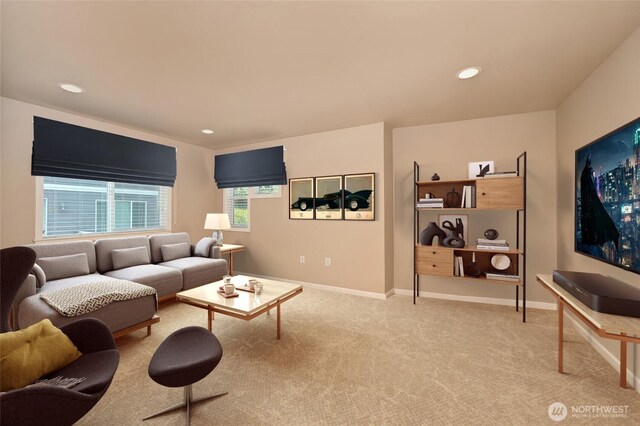 627 68th Ave E, Tacoma, WA 98424 - living room with light carpet and recessed lighting