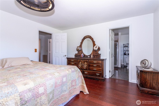 37326 19th Pl S, Federal Way, WA 98003 - bedroom with dark wood-style floors and connected bathroom