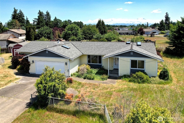 2320 183rd Street Ct E, Tacoma, WA 98445 - ranch-style house with roof with shingles, a garage, and concrete driveway