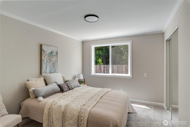 8048 S Ainsworth Ave, Tacoma, WA 98408 - carpeted bedroom featuring crown molding and baseboards