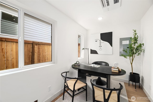 4515 44th Ave SW Unit A, Seattle, WA 98116 - office space with wood finished floors, baseboards, and recessed lighting