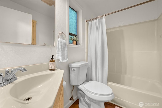 22 Bramble Way, Bellingham, WA 98229 - full bath featuring shower / tub combo, vanity, and wood finished floors