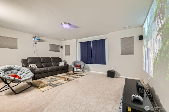 12726 36th Pl NE, Lake Stevens, WA 98258 - cinema room with carpet and baseboards