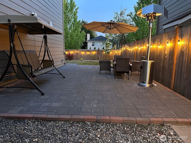 12726 36th Pl NE, Lake Stevens, WA 98258 - fenced backyard featuring a patio and outdoor dining space