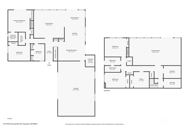 5110 NW Sammamish Rd, Issaquah, WA 98027 - floor plan / room layout