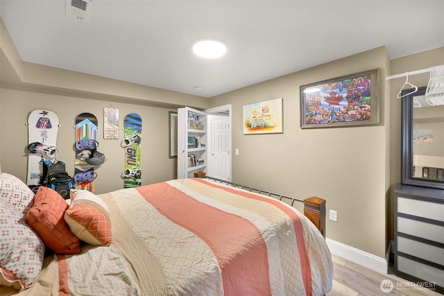 649 Summit Pl, Sedro Woolley, WA 98284 - bedroom featuring light wood-type flooring and baseboards