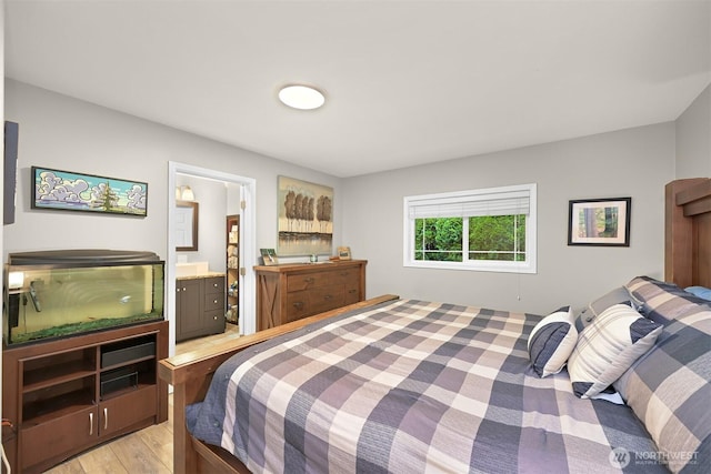 649 Summit Pl, Sedro Woolley, WA 98284 - bedroom with light wood-style floors and ensuite bathroom