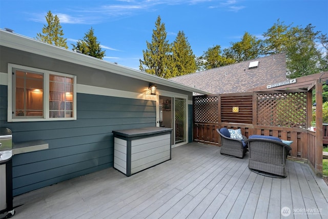 649 Summit Pl, Sedro Woolley, WA 98284 - view of wooden terrace