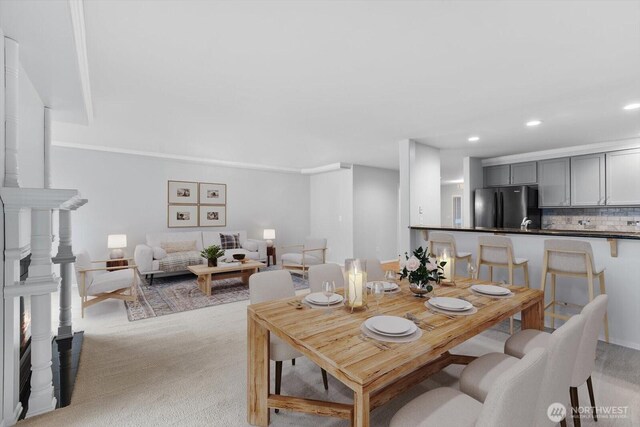8221 53rd Ave W Unit G-27, Mukilteo, WA 98275 - dining area with recessed lighting and light carpet