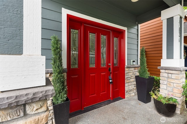 17826 20th Ave SE, Bothell, WA 98012 - entrance to property featuring a porch and stone siding