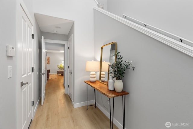 17826 20th Ave SE, Bothell, WA 98012 - hallway with light wood-style floors and baseboards