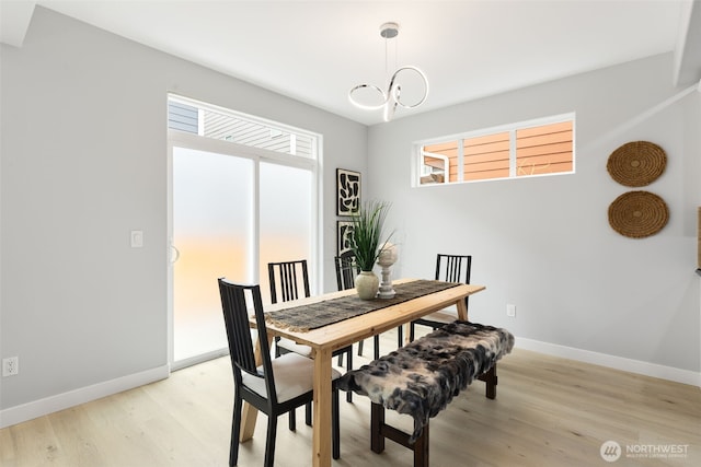 17826 20th Ave SE, Bothell, WA 98012 - dining room featuring light wood-type flooring and a chandelier
