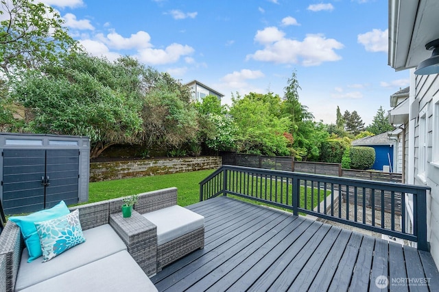 3236 15th Ave S, Seattle, WA 98144 - wooden deck with a fenced backyard
