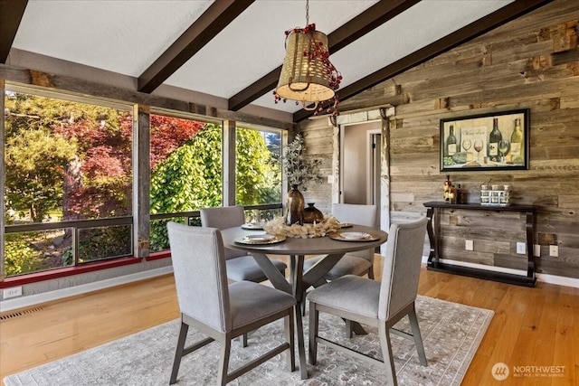 41506 292nd Way SE, Enumclaw, WA 98022 - dining room featuring wooden walls and wood finished floors