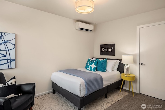 818 25th Ave S Unit A, Seattle, WA 98144 - bedroom with an AC wall unit and carpet flooring