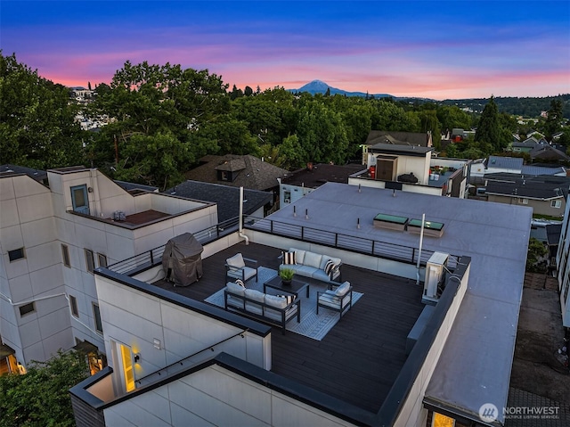 818 25th Ave S Unit A, Seattle, WA 98144 - aerial view of mountains