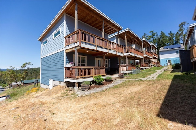 585 Finnegan Rdg, Friday Harbor, WA 98250 - back of property with a wooden deck
