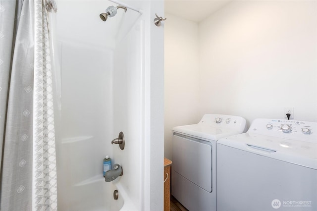 585 Finnegan Rdg, Friday Harbor, WA 98250 - laundry room featuring washing machine and dryer
