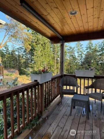 585 Finnegan Rdg, Friday Harbor, WA 98250 - view of wooden terrace