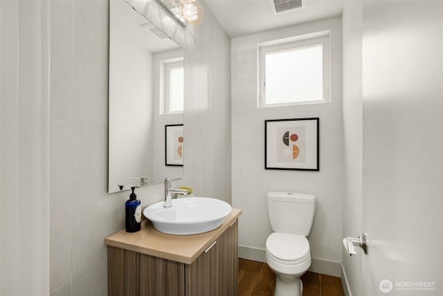 402 W Fulton St, Seattle, WA 98119 - bathroom with vanity and wood finished floors
