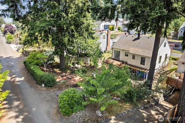 354 Farallone Ave, Fircrest, WA 98466 - aerial view of property and surrounding area with nearby suburban area