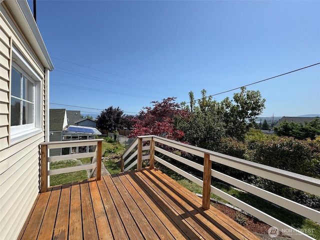 1025 W 6th St, Port Angeles, WA 98363 - view of wooden deck