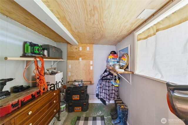 18482 Pull And Be Damned Rd, La Conner, WA 98257 - misc room featuring wooden ceiling