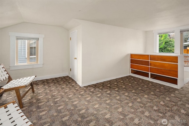 5011 5th Ave NE, Seattle, WA 98105 - bonus room featuring carpet floors, vaulted ceiling, and baseboards