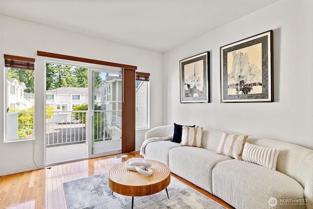 11864 NE 162nd Ln Unit 11-2, Bothell, WA 98011 - living room with light wood-style floors