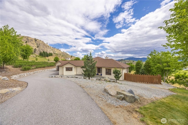134 Borealis Ln, Manson, WA 98831 - single story home with a mountain view and stucco siding