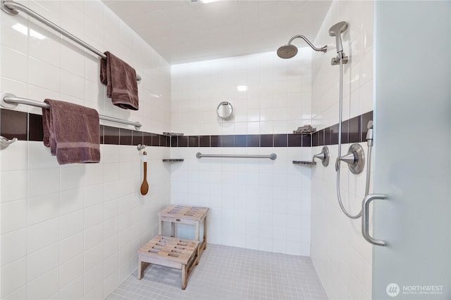 134 Borealis Ln, Manson, WA 98831 - full bathroom with tiled shower and tile patterned flooring