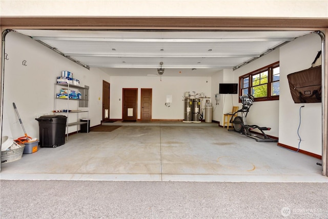 134 Borealis Ln, Manson, WA 98831 - garage featuring baseboards
