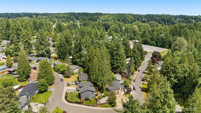 13902 106th Pl NE, Kirkland, WA 98034 - aerial view of property and surrounding area with a forest and nearby suburban area