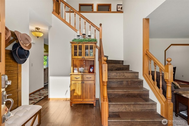1228 Tabitha Ct NW, Olympia, WA 98502 - stairway featuring wood-type flooring and baseboards