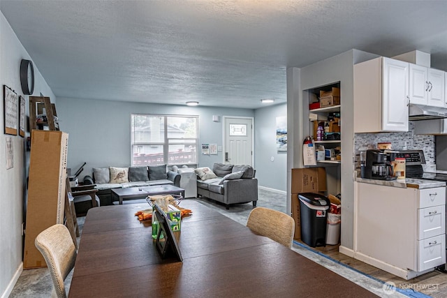 22901 114th Way SE, Kent, WA 98031 - dining area featuring a textured ceiling and baseboards