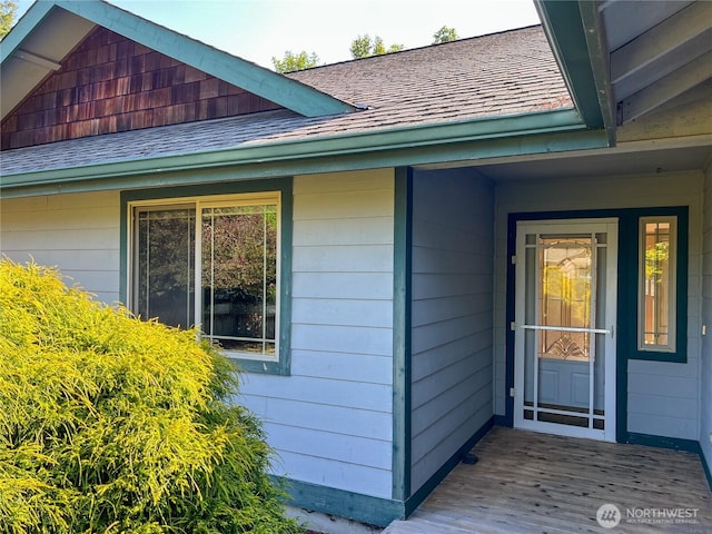 1304 Rosecrans St, Port Townsend, WA 98368 - doorway to property featuring a shingled roof