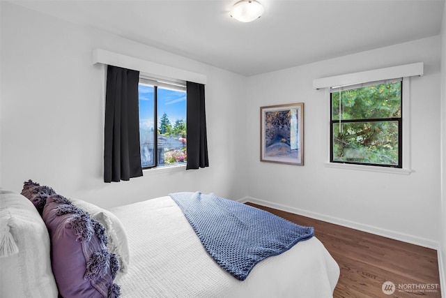 4619 SW Genesee St, Seattle, WA 98116 - bedroom with wood finished floors and baseboards