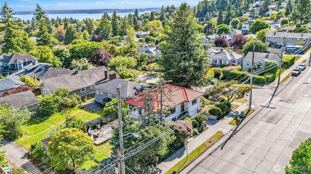 4619 SW Genesee St, Seattle, WA 98116 - aerial perspective of suburban area