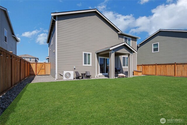 924 Livernash St, Buckley, WA 98321 - rear view of property with ac unit, a gate, and a patio