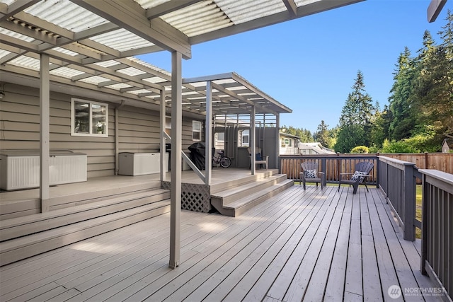 18312 73rd Ave W, Edmonds, WA 98026 - deck with a pergola