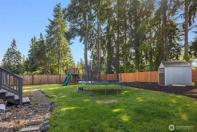 18312 73rd Ave W, Edmonds, WA 98026 - view of yard featuring a trampoline and a playground