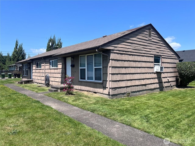211 Cypress St, Longview, WA 98632 - view of side of property with a yard and crawl space