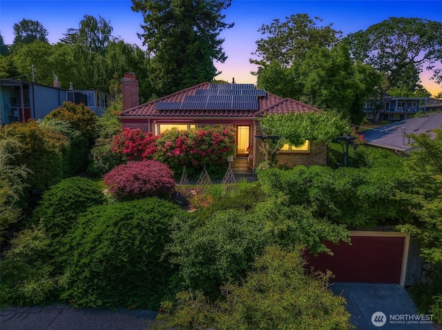 6045 Seward Park Ave S, Seattle, WA 98118 - view of yard at dusk