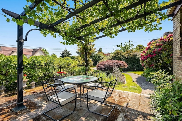 6045 Seward Park Ave S, Seattle, WA 98118 - view of patio featuring outdoor dining area
