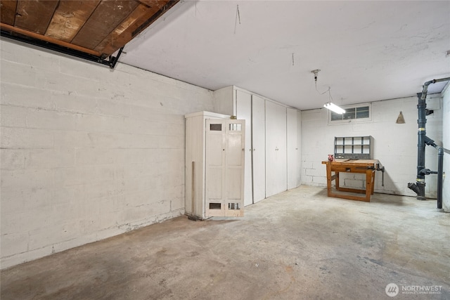 8608 16th Ave SW, Seattle, WA 98106 - basement with concrete block wall