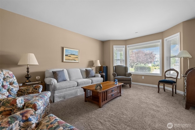16520 136th Ave E, Puyallup, WA 98374 - carpeted living room featuring baseboards